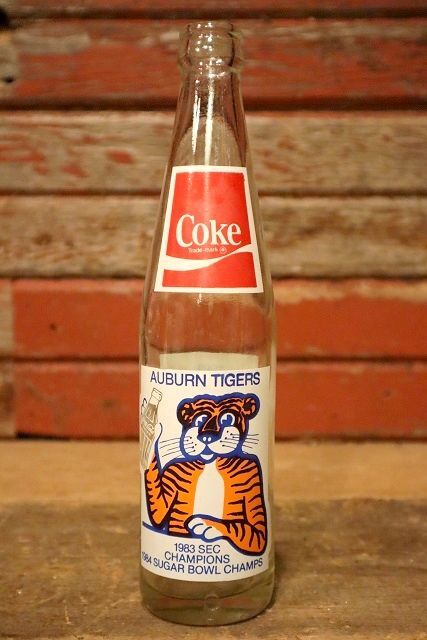 画像1: dp-230101-65 Auburn University / AUBURN TIGERS 1984 Sugar Bowl Champion Coca Cola Bottle