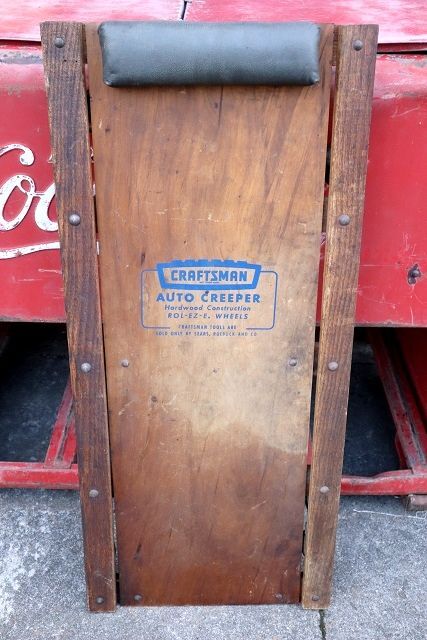 画像1: dp-230301-115 CRAFTSMAN / Vintage Wood Roller Creeper