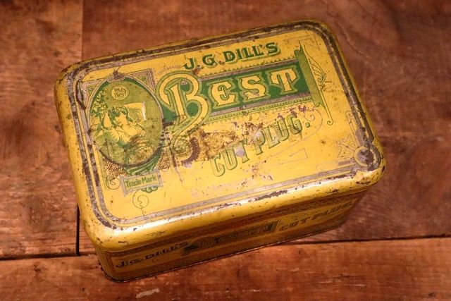 画像1: dp-230401-05 J.G.DILL'S BEST / Cut Plug Vintage Tin Can