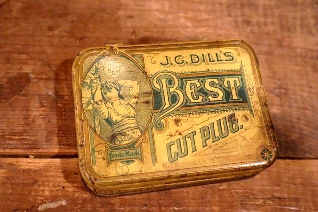 画像1: dp-230401-04 J.G.DILL'S BEST / Cut Plug Vintage Tin Can