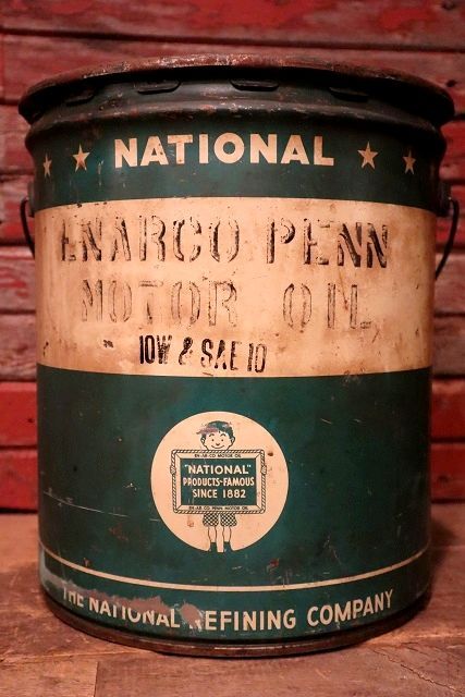 画像1: dp-230503-27 NATIONAL / MOTORO OIL 1940's 5 U.S. GALLONS CAN