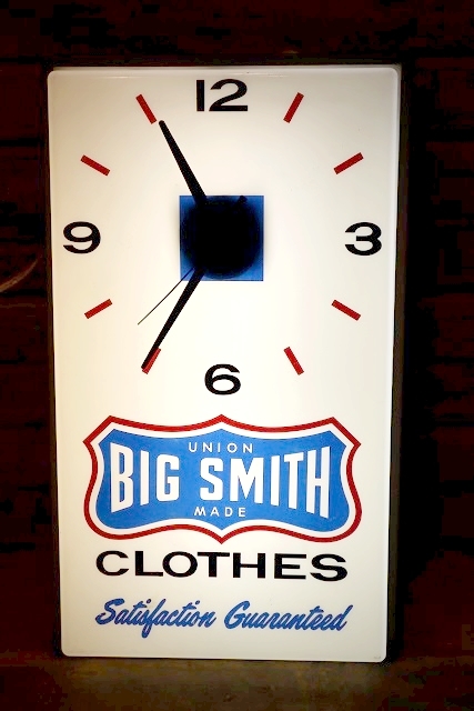 画像1: dp-230518-05 BIG SMITH / 1950's Lighted Advertising Wall Clock