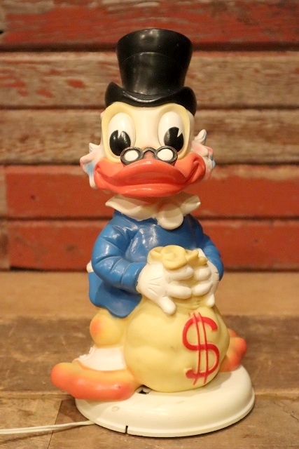 画像1: ct-230301-07 Scrooge McDuck / Ledraplastic 1960's Rubber Doll Lamp