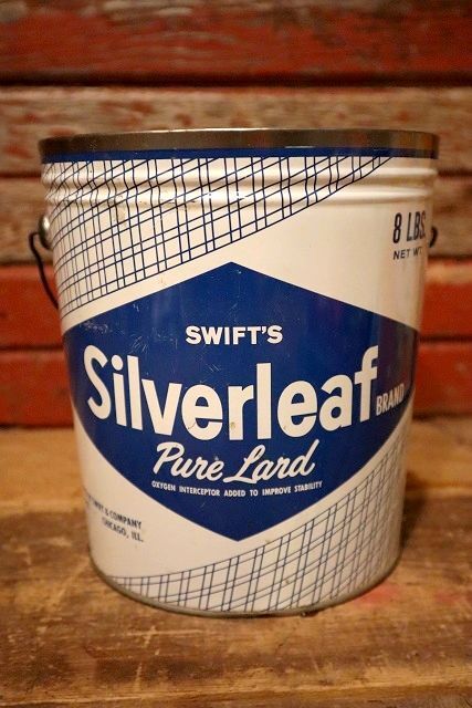 画像1: dp-230809-20 Swift's Silverleaf BRAND Pure Lard Can