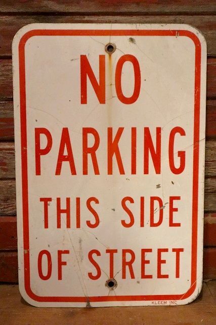 画像1: dp-230901-109 Road Sign / NO PARKING THIS SIDE OF STREET