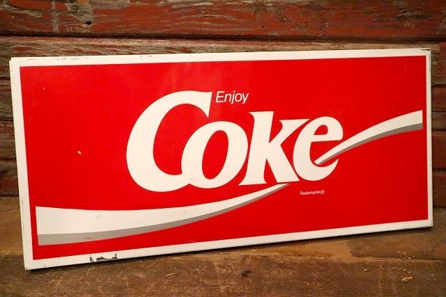 画像1: dp-230901-105 Coke (Coca-Cola) / 1980's-1990's Metal Sign