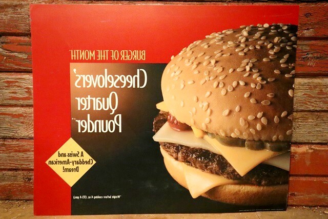 画像4: dp-230901-45 McDonald's / 1993 Translite "Cheeselover's Quarter Pounder"