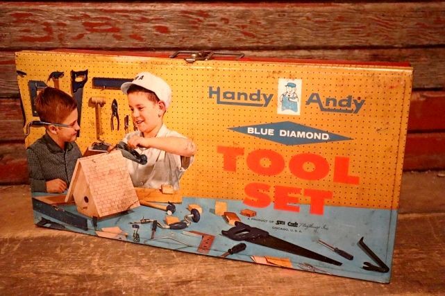 画像1: dp-231001-20 BLUE DIAMOND / 1950's Handy Andy TOOL SET
