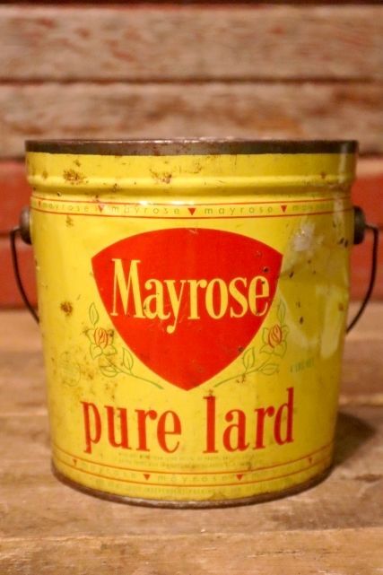 画像1: dp-231016-08 Mayrose Pure Lard / Vintage Tin Can