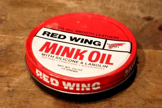 画像1: dp-231012-85 RED WING MINK OIL / Vintage Tin Can