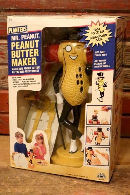 画像1: ct-231206-19 PLANTERS / Broadway Toys 1996 MR.PEANUT PEANUT BUTTER MAKER