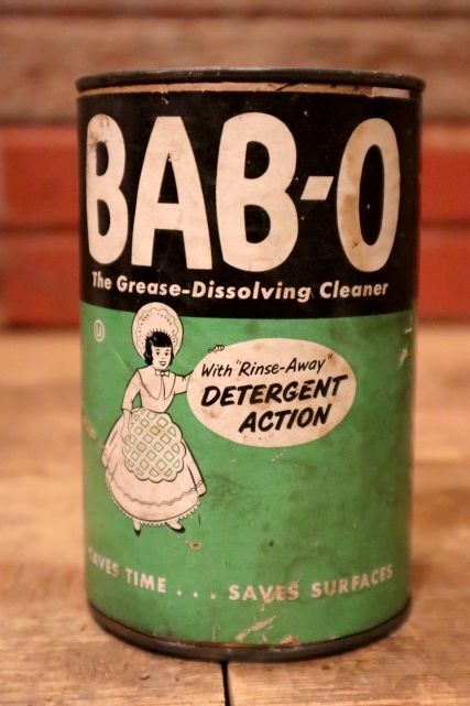 画像1: dp-231016-42 B.T.BABBIT, INC. BAB-O 1950's Cleaner Can