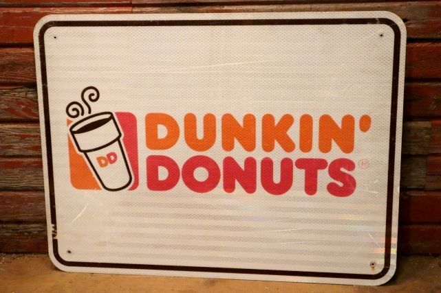 画像1: dp-240101-50 DUNKIN' DONUTS / 2007-2019 Road Sign