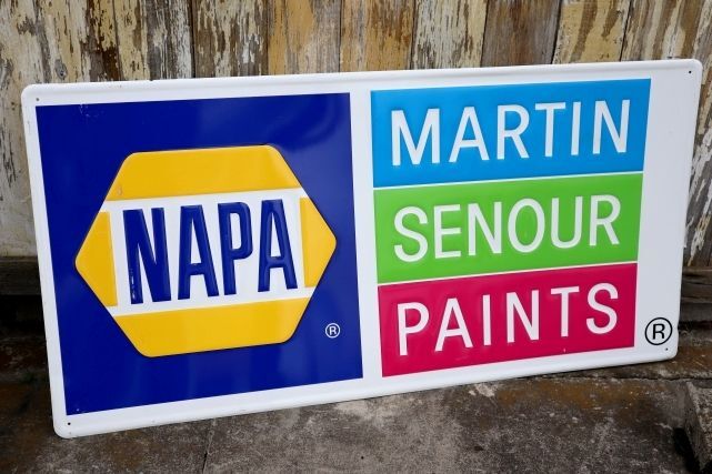 画像1: dp-240101-39 NAPA MARTIN SENOUR PAINTS Metal Sign