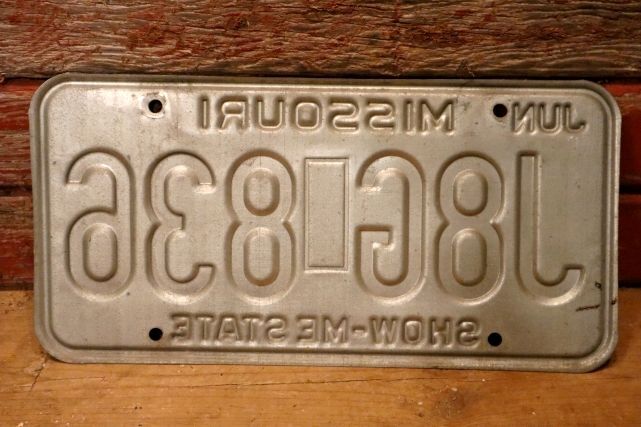 画像5: dp-201101-27 License Plate 1980's MISSOURI "J8G-836"
