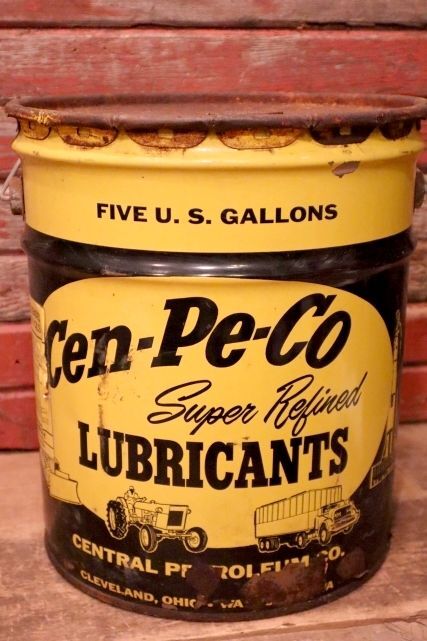 画像1: dp-240101-42 Cen-Pe-Co LUBRICANTS / 1970's-1980's 5 U.S.GALLONS Oil Can