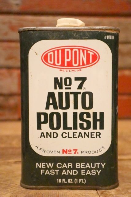 画像1: dp-240207-07 DU PONT / No7 AUTO POLISH AND CLEANER CAN
