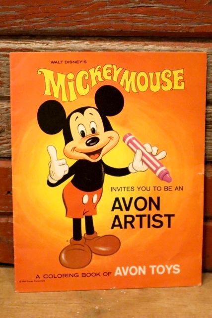 画像1: ct-240214-99 Mickey Mouse / 1960's Coloring Book of AVON TOYS
