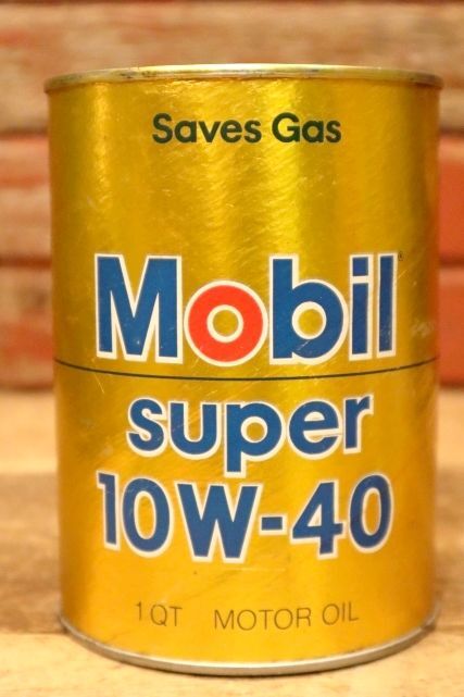 画像1: dp-230901-120 Mobil / Super 10W-40 One U.S.Quart Oil Can