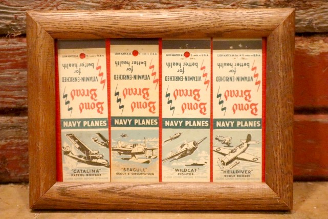 画像1: dp-240311-06 Bond Bread / U.S.NAVY PLANES 1940's Matchbook Cover