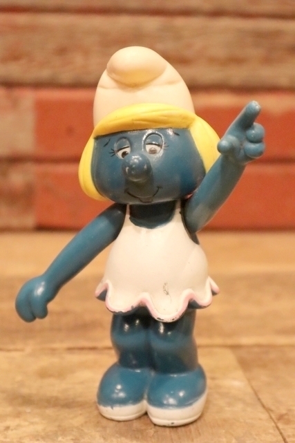 画像1: ct-240214-81 Smurfette / 1980's Hard Rubber Figure