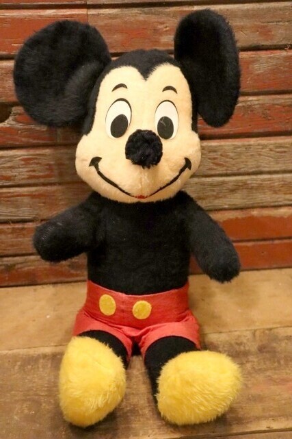 画像1: ct-240418-76 Mickey Mouse / 1970's Plush Doll