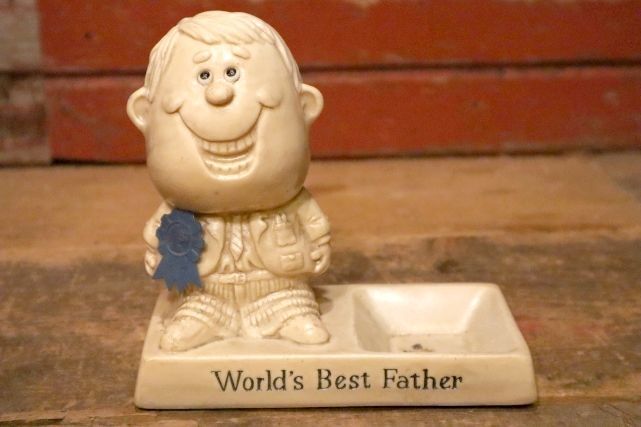 画像1: ct-220901-15 R & W BERRIES 1970's Message Doll "World's Best Father"