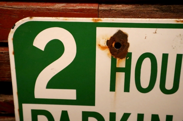 画像2: dp-240508-103 2 HOUR PARKING / Enamel Road Sign