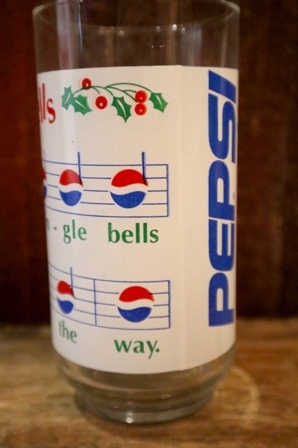 画像4: gs-250205-49 PEPSI 1990's HOLIDAY GLASS "Jingle Bells"