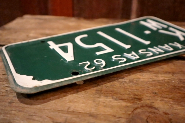 画像4: dp-250205-21 License Plate 1962 KANSAS "KW-1154"