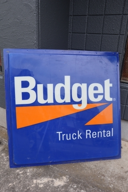 画像1: dp-221001-36 【店頭ピックのみ・発送不可】Budget Truck Rental Store Sign
