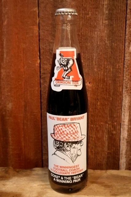 画像1: ck-032 Arizona Crimson Tide "Paul Bear Bryant" / 1980's Coca Cola Bottle