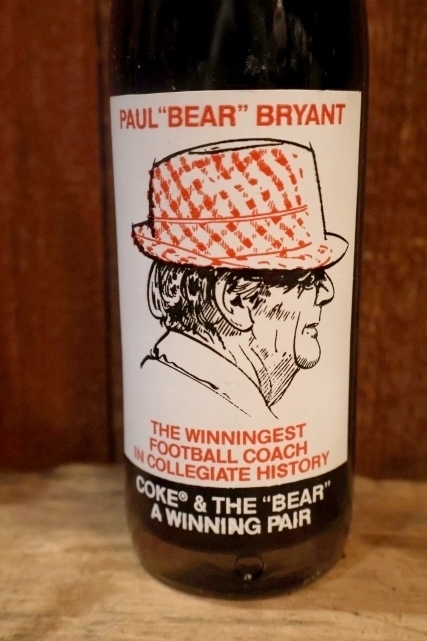 画像2: ck-032 Arizona Crimson Tide "Paul Bear Bryant" / 1980's Coca Cola Bottle