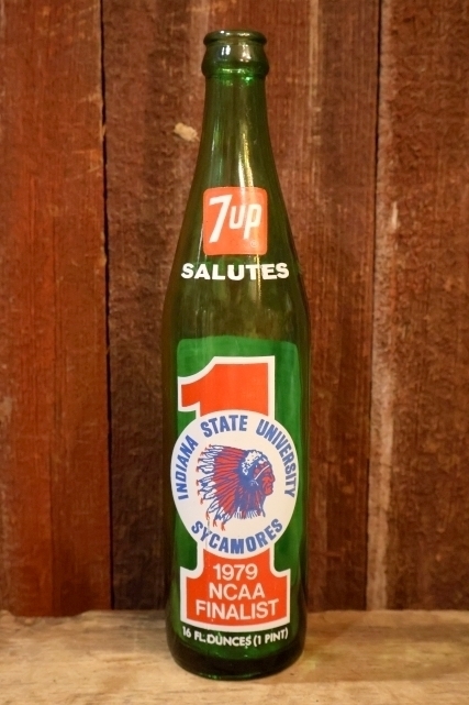 画像1: dp-240814-05 7 Up / INDIANA STATE UNIVERSITY SYCAMORES 1979 NCAA FINALIST BOTTLE