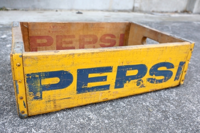 画像1: dp-250722-03 PEPSI 1960's-1970's WOOD BOX
