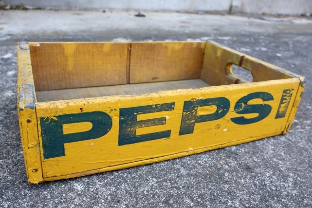 画像1: dp-250722-02 PEPSI 1960's-1970's WOOD BOX