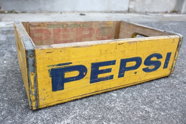 画像1: dp-250722-01 PEPSI 1960's-1970's WOOD BOX
