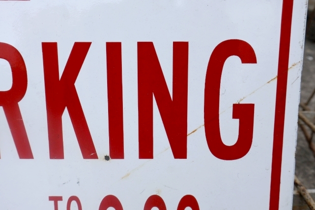 画像4: dp-250701-02 NO PARKING Enamel Road Sign