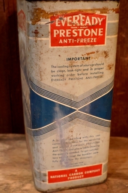 画像4: dp-250618-28 EVEREADY PRESTONE / 1930's ANTI-FREEZE ONE U.S.GALLON CAN