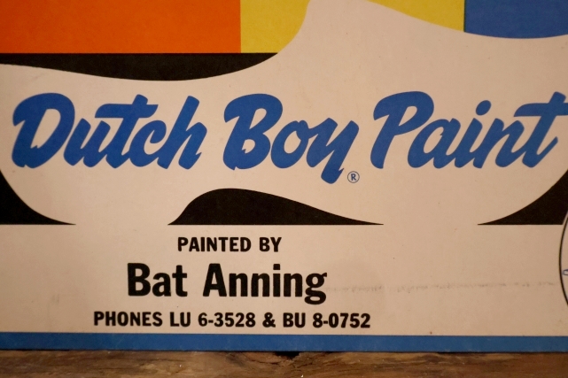 画像3: dp-250802-37 Dutch Boy Paint 1950's "WET" Paper Sign
