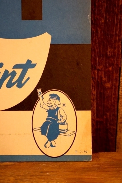画像2: dp-250802-37 Dutch Boy Paint 1950's "WET" Paper Sign