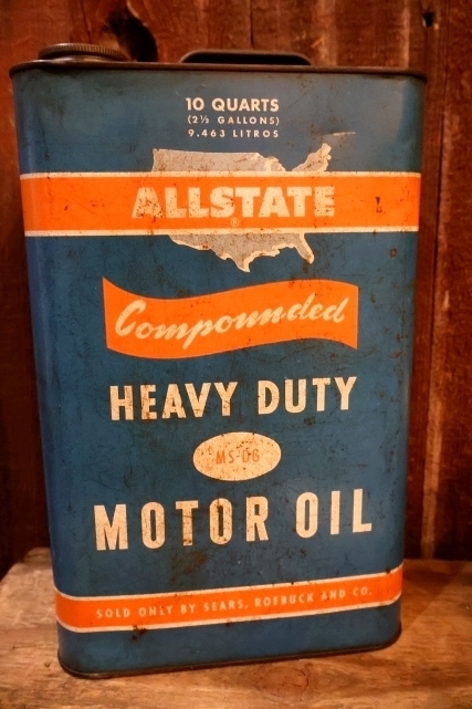 画像1: dp-250618-28 ALLSTATE HEAVY DUTY 10 QUARTS MOTOR OIL CAN