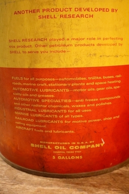 画像4: dp-250804-11 SHELL 1970's 5 U.S. GALLONS OIL CAN