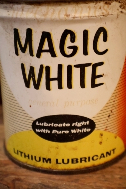 画像2: dp-250618-28 STEWART-WARNER CORPORATION MAGIC WHITE LITHIUM LUBRICANT CAN