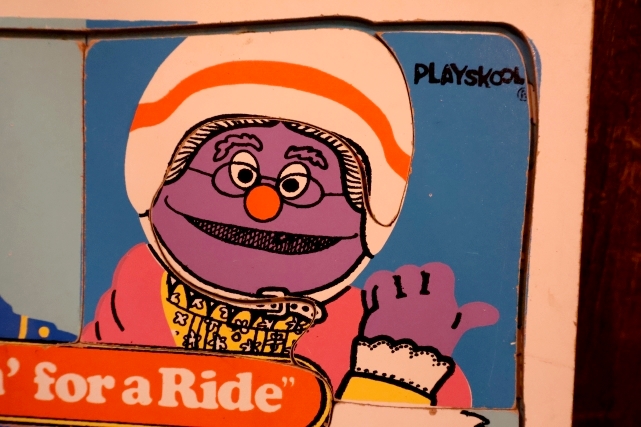 画像5: ct-250802-32 SESAME STREET / Playskool 1970's Wood Frame Tray Puzzle