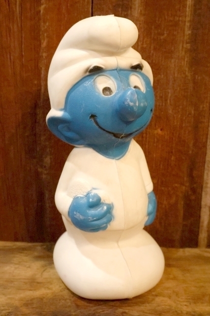 画像1: ct-250404-10 Smurf / 1980's Plastic Coin Bank