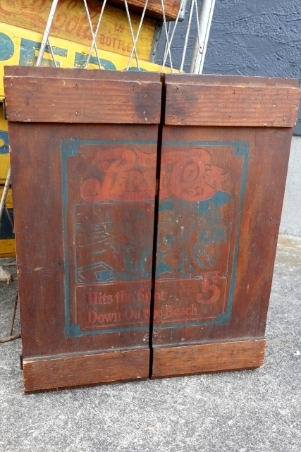 画像1: dp-250531-18 PEPSI COLA / WOOD BOX SHELF