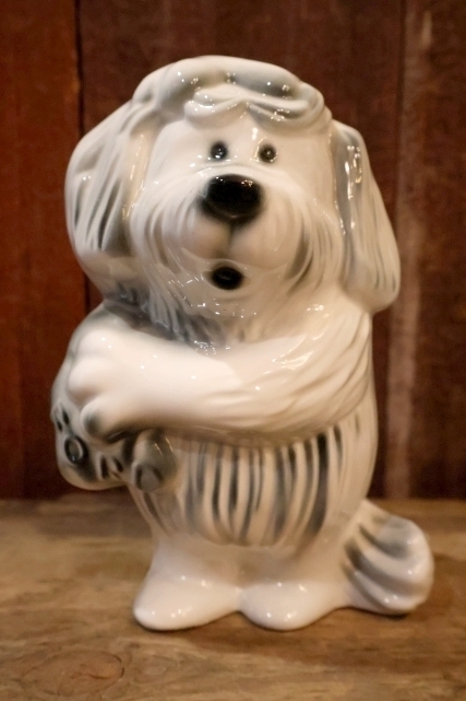 画像1: ct-250701-04 FORD / 1950's-1960's Shaggy Dog Ceramic Coin Bank