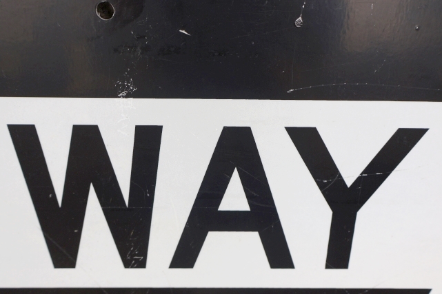 画像4: dp-250701-05 Road Sign "ONE WAY⇒"