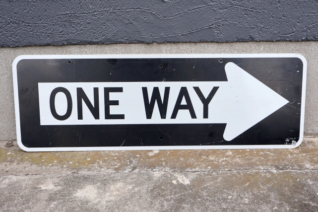 画像1: dp-250701-05 Road Sign "ONE WAY⇒"